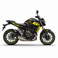 Yamaha MT-07 Yellow Black Decal Kit