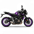 Yamaha MT-09 Purple Silver Decal Kit