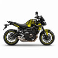 Yamaha MT-09 Yellow Black Decal Kit