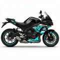 Yamaha MT-10 Cyan White Decal Kit