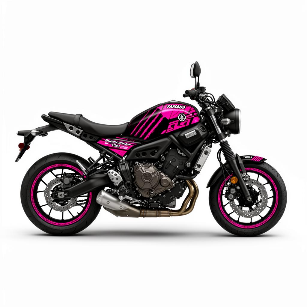Yamaha XSR700 Pink Black Decal Kit