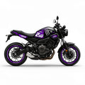 Yamaha XSR700 Purple Silver Decal Kit