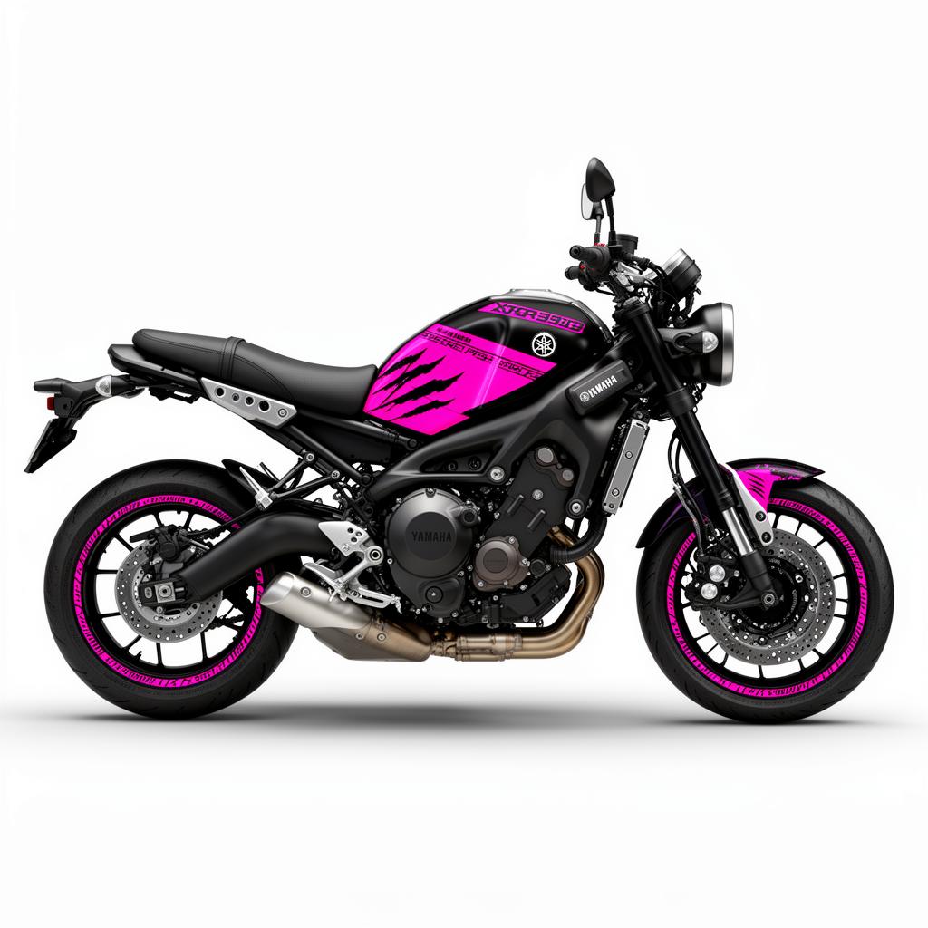 Yamaha XSR900 Pink Black Decal Kit