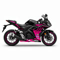 Yamaha YZF-R3 Pink Black Decal Kit